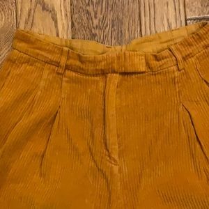 Free people high waisted, wide, legged, corduroy pants